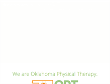 Tablet Screenshot of oklahomaphysicaltherapy.com